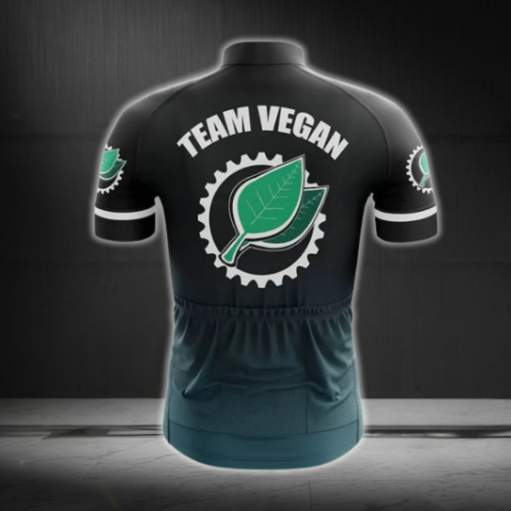 Team Vegan Cycling Short Sleeve Jersey For Mens, Vegan Cycling Jerseys For Team CG0121