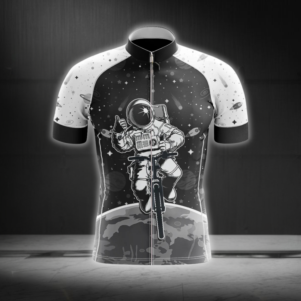 Outer Space Cycling Short Sleeve Jersey For Men, Space Lover Cycling Jersey CG0877
