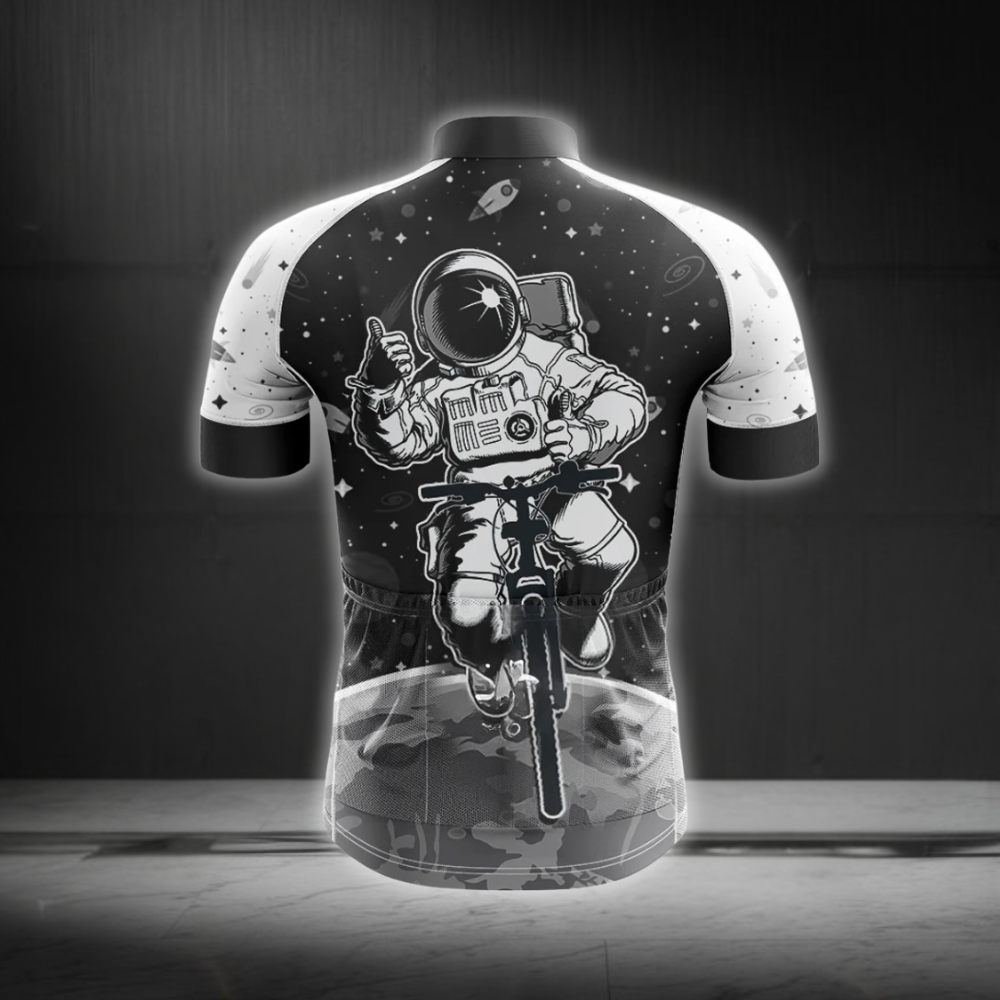 Outer Space Cycling Short Sleeve Jersey For Men, Space Lover Cycling Jersey CG0877
