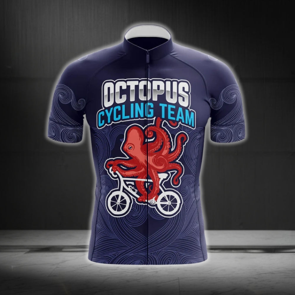 Octopus Cycling Team Short Sleeve Cycling Jersey Mens, Octopus Cycling Jerseys CG0276