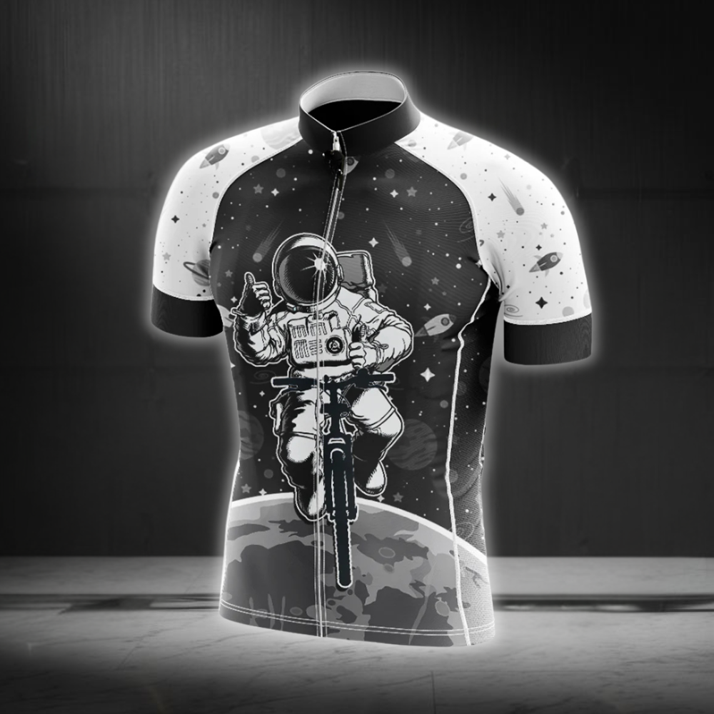 Outer Space Cycling Short Sleeve Jersey For Men, Space Lover Cycling Jersey CG0877
