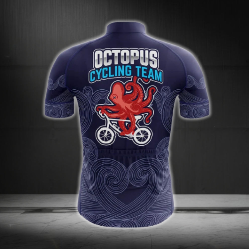 Octopus Cycling Team Short Sleeve Cycling Jersey Mens, Octopus Cycling Jerseys CG0276
