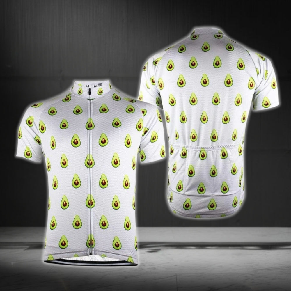 Avocado Cycling Short Sleeve Men's Jersey, Avocado Lover Cycling Jerseys CG0460