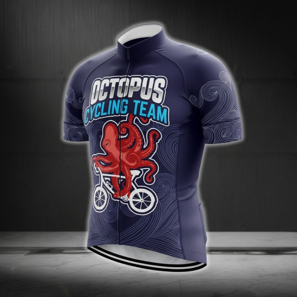 Octopus Cycling Team Short Sleeve Cycling Jersey Mens, Octopus Cycling Jerseys CG0276