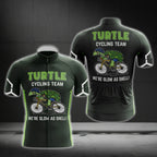Turtle Cycling Team We're Slow As Shell Men's Short Sleeve Cycling Jersey, Funny Cycling Jerseys For Turtle Lovers CG0277