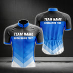 Custom Black Blue And White Cycling Short Sleeve Men Jerey For Team, Custom Team Cycling Jerseys CG0502