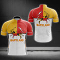 Maryland State Cycling Short Sleeve Jersey For Men, Maryland Cycling Jersey CG0879