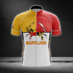 Maryland State Cycling Short Sleeve Jersey For Men, Maryland Cycling Jersey CG0879