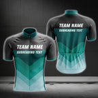 Custom Black Blue And White Cycling Short Sleeve Men Jerey For Team, Custom Team Cycling Jerseys CG0502