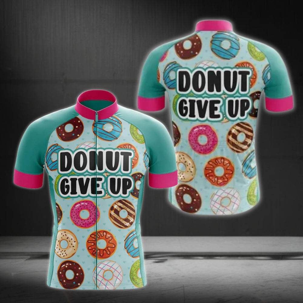 Donut Give Up Men's Short Sleeve Cycling Jersey For Mens, Donut Cycling Jerseys CZ0091