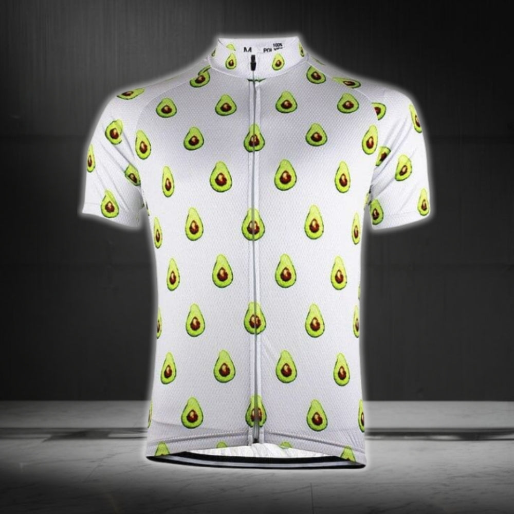 Avocado Cycling Short Sleeve Men's Jersey, Avocado Lover Cycling Jerseys CG0460