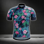 Tropical Floral Cycling Jersey Short Sleeve For Mens, Tropical Cycling Jerseys CG0098