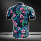 Tropical Floral Cycling Jersey Short Sleeve For Mens, Tropical Cycling Jerseys CG0098