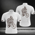 Squirrel Men's White Cycling Short Sleeve Jersey, Squirrel Cycling Jerseys CG0154
