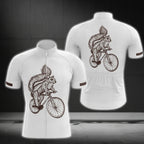Squirrel Men's White Cycling Short Sleeve Jersey, Squirrel Cycling Jerseys CG0154