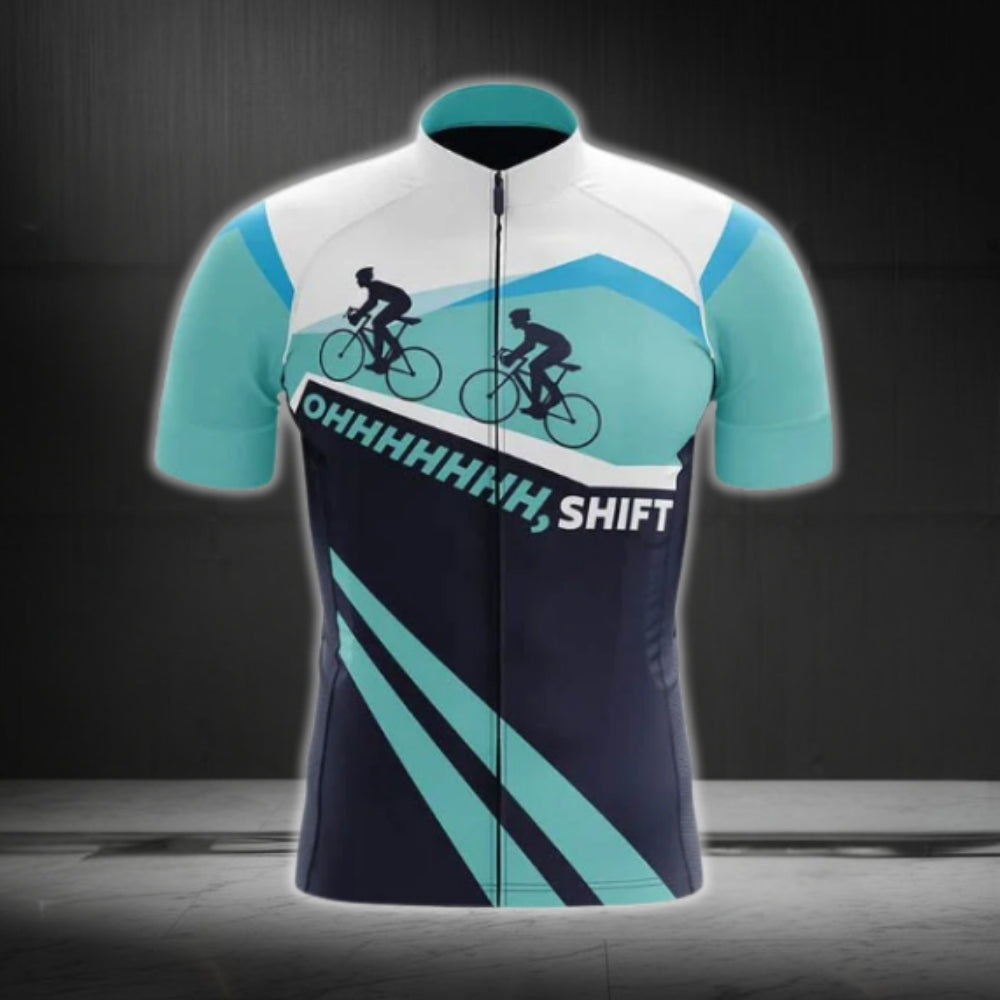 Men's Ohhh Shift Cycling Short Sleeve Jersey, Funny Cycling Jerseys CG0666