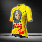 He Ride With Me Always Custom Bulldog Cycling Short Sleeve Jersey For Laides, Custom Bulldog Cycling Jersey CG0881