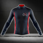 Bicycle Black And Red Cycling Long Sleeve Jersey For Men, Men's Cycling Jerseys CG0718