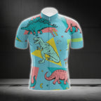 Dinosaur Cycling Short Sleeve Jersey For Men, Dinosaur Cycling Jereys CG0380