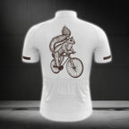 Squirrel Men's White Cycling Short Sleeve Jersey, Squirrel Cycling Jerseys CG0154