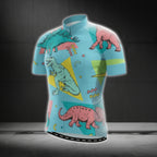 Dinosaur Cycling Short Sleeve Jersey For Men, Dinosaur Cycling Jereys CG0380