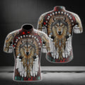 Wolf Native American Cycling Short Sleeve Men Jersey, Native American Cycling Jerseys CG0155
