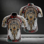 Wolf Native American Cycling Short Sleeve Men Jersey, Native American Cycling Jerseys CG0155