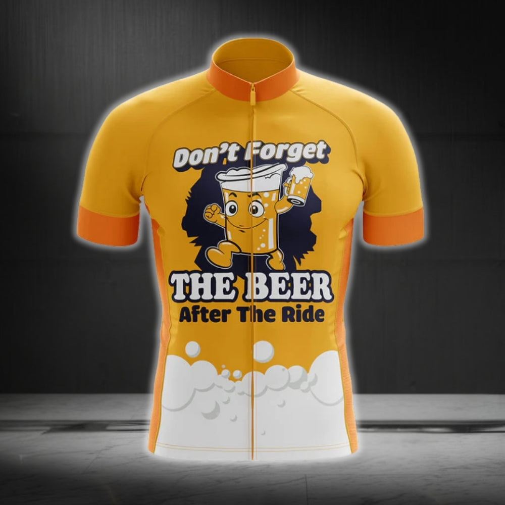 Don't Forget The Beer After The Ride Cycling Jersey Short Sleeve For Men, Beer Cycling Jerseys CG0281