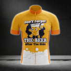 Don't Forget The Beer After The Ride Cycling Jersey Short Sleeve For Men, Beer Cycling Jerseys CG0281