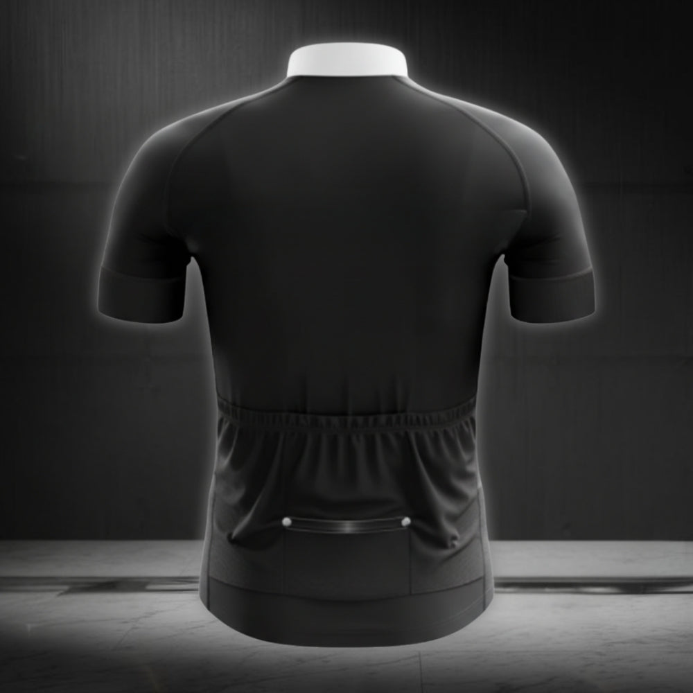Black And White Tuxedo Short Sleeve Cycling Jersey For Mens, Tuxedo Cycling Jerseys CZ0043