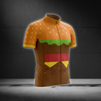 Hamburger Cycling Short Sleeve Jersey For Men, Hamburger Lovers Cycling Jersey CG0866
