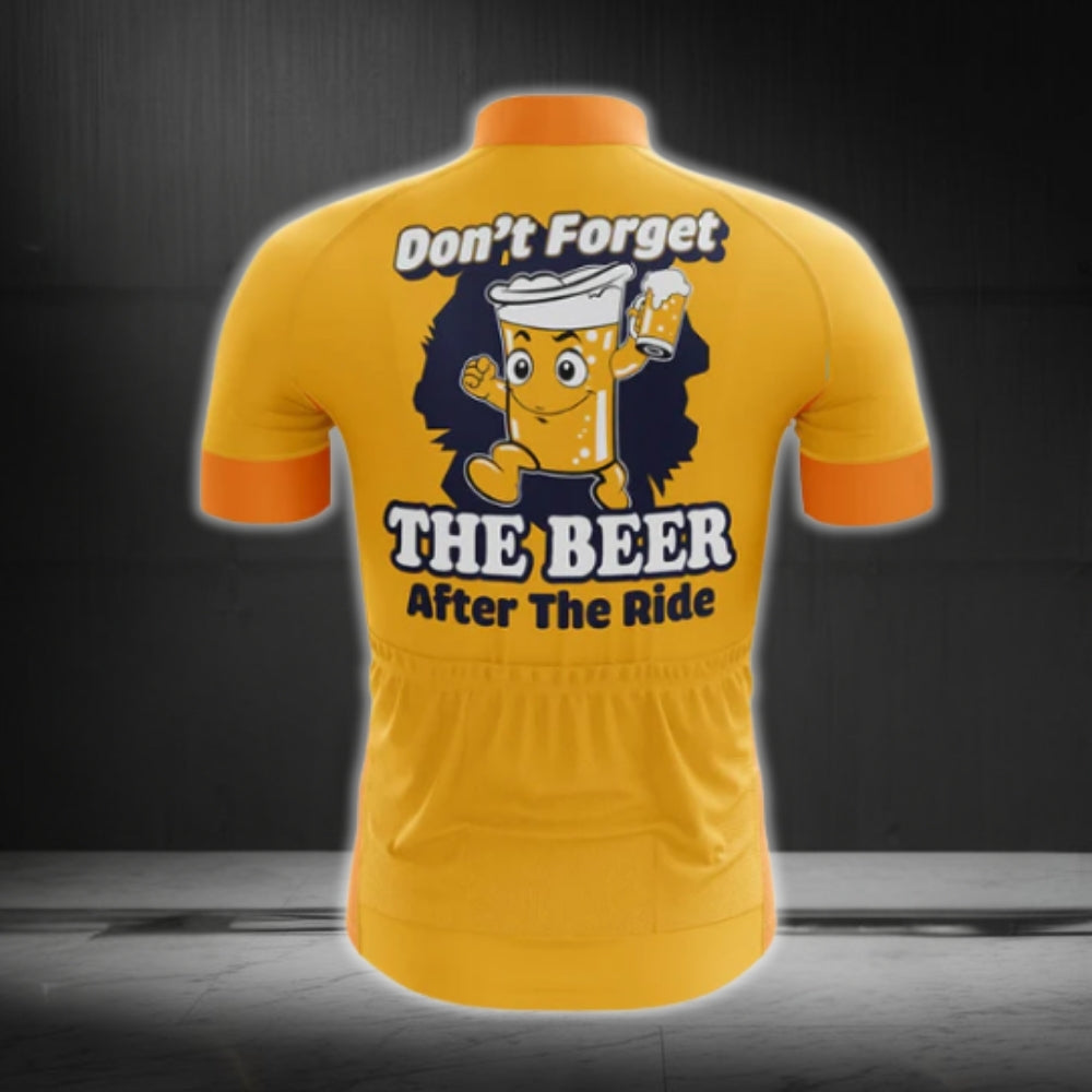 Don't Forget The Beer After The Ride Cycling Jersey Short Sleeve For Men, Beer Cycling Jerseys CG0281