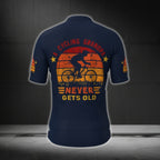 A Cycling Grandpa Never Gets Old Short Sleeve Men's Cycling Jersey, Funny Cycling Jerseys For Grandpa CG0355