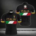 Italia Flag Men's Cycling Short Sleeve Jersey, Patriotic Italy Cycling Jersey CZ0025