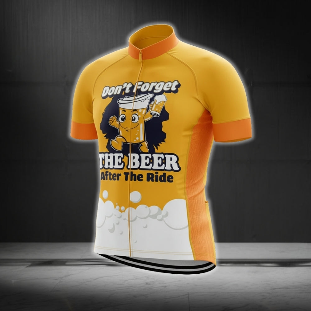 Don't Forget The Beer After The Ride Cycling Jersey Short Sleeve For Men, Beer Cycling Jerseys CG0281