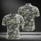 Camouflage Cycling Short Sleeve Jersey Mens, Camo Cycling Jerseys CG0008