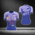 Why Stay Home When You Can Ride Cycling Short Sleeve Jersey Ladies, Fuuny Purple Cycling Jersey CG0868