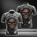 Skull Native American Cycling Short Sleeve Jersey Mens, Skull Native Pride Cycling Jerseys CG0156