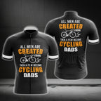 All Men Are Created Equal Then A Few Become Cycling Dads Men Short Sleeve Cycling Jersey, Funny Cycling Jerseys For Dad CG0283