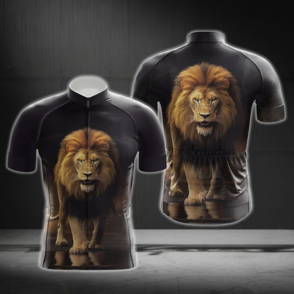 Men's Lion Short Sleeve Cycling Jersey, Lion Cycling Jerseys CG0383