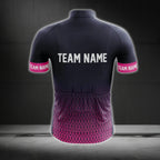 Custom Logo Black Pink Men's Short Sleeve Cycling Jersey For Team, Custom Team Cycling Jerseys CG0506