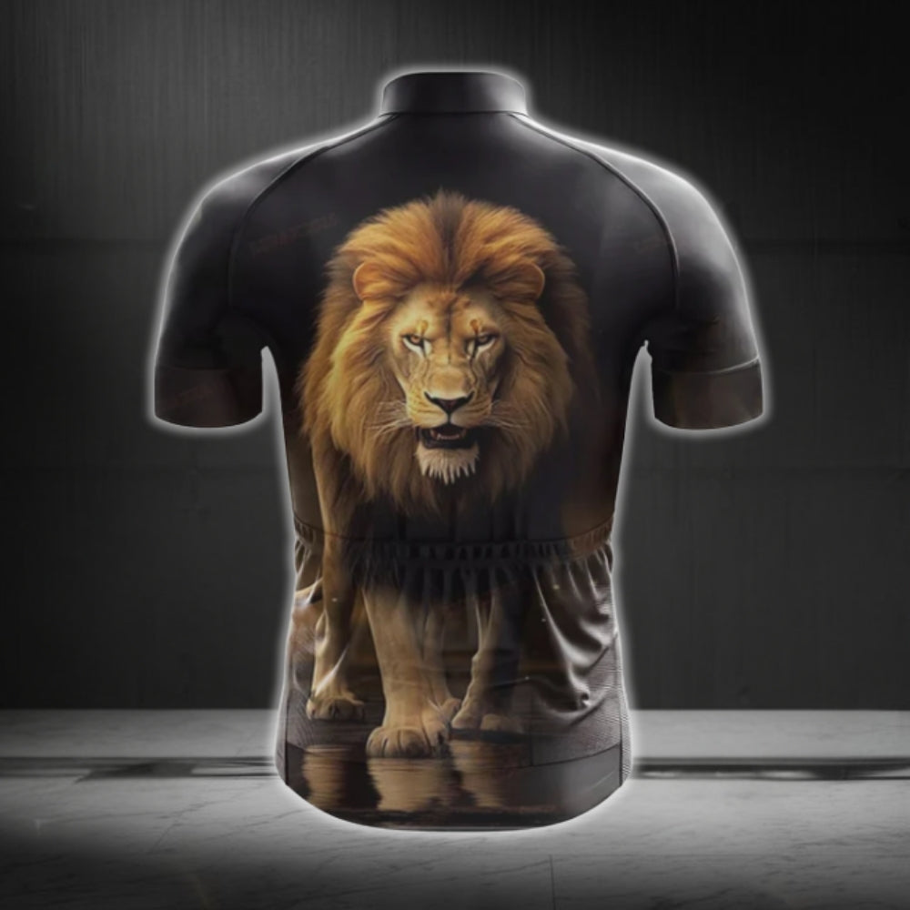 Men's Lion Short Sleeve Cycling Jersey, Lion Cycling Jerseys CG0383