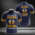 Just Another Beer Drinker With A Cycling Problem Cycling Short Sleeve Men's Jersey, Cycling Jerseys For Beer Lovers CG0010