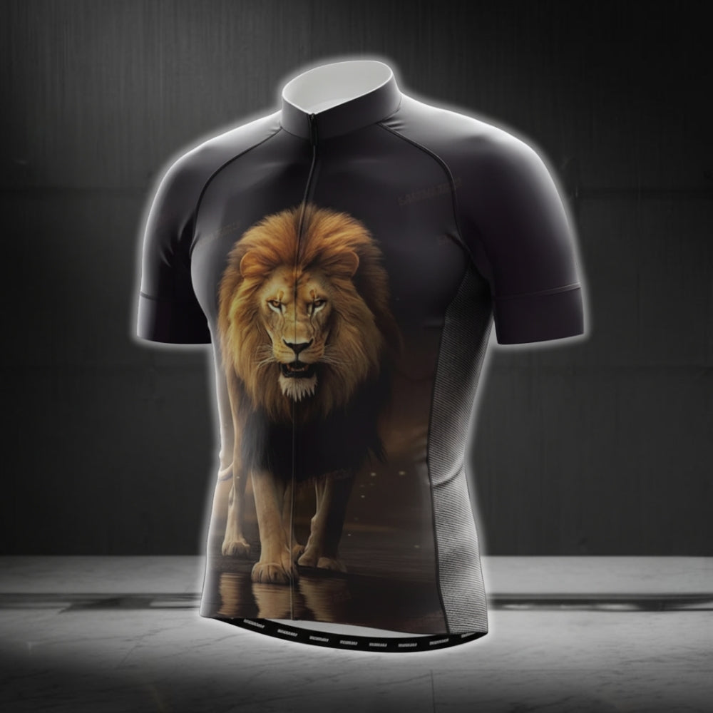 Men's Lion Short Sleeve Cycling Jersey, Lion Cycling Jerseys CG0383