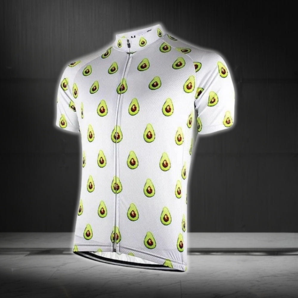 Avocado Cycling Short Sleeve Men's Jersey, Avocado Lover Cycling Jerseys CG0460