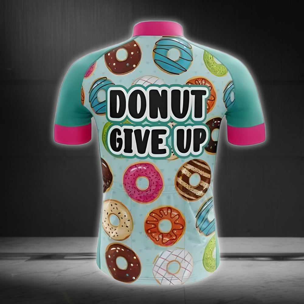 Donut Give Up Men's Short Sleeve Cycling Jersey For Mens, Donut Cycling Jerseys CZ0091