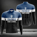 Powered By The Lord Long Sleeve Cycling Jersey For Mens, Christian Cycling Jerseys CZ0031