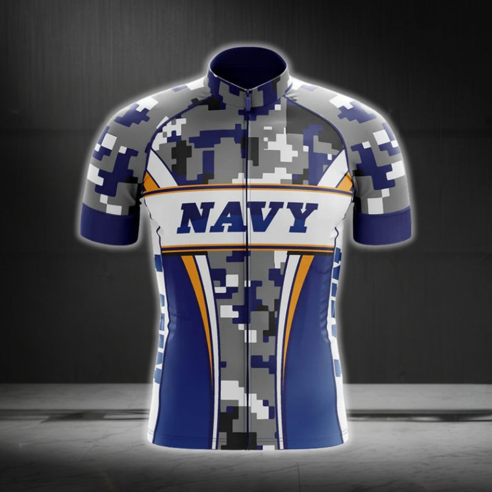 US Navy Camouflage Cycling Jersey Short Sleeve Mens, Army Cycling Jerseys CG0158