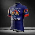 Cycling Dad Like A Regular Dad But Cooler Men's Short Sleeve Cycling Jersey, Funny Dad Cycling Jersey CE0004