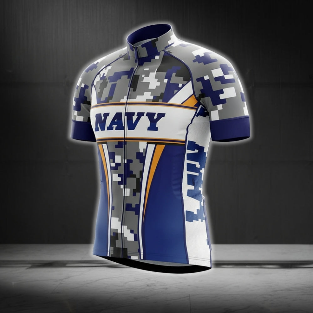 US Navy Camouflage Cycling Jersey Short Sleeve Mens, Army Cycling Jerseys CG0158